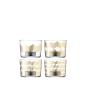 Preview: L.S.A. | G060-07-146 | Chevron Tealight Holder H 6 cm Assorted Set of 4 Pieces