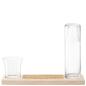 Preview: L.S.A. | G1677-00-301 | Plateau Duo Set L37,5 cm Clear/Ash/Cork *