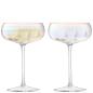 Preview: L.S.A. | G1332-11-401B | Pearl Champagne Saucer 10oz Mother of Pearl x 2