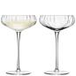 Preview: L.S.A. | G730-11-776B | Aurelia Champagne Saucer 10oz Clear Optic x 2