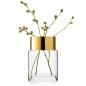 Preview: L.S.A. | G1746-30-358 | Aurum Vase/Lantern H30cm Clear/Gold