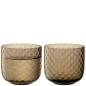 Preview: L.S.A. | G1749-11-132 | Dapple Tumbler 300ml Earth Brown Set of 2 Pieces