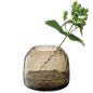 Preview: L.S.A. | G1753-07-132 | Dapple Tealight Holder/Vase H7cm Earth Brown