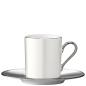 Preview: L.S.A. | P055-01-385 | Palazzo Coffee Cup & Saucer 100 ml Pearl/Platinum