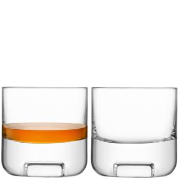 L.S.A. | G1687-09-301 | Cask Whisky Tumbler 240 ml Clear x 2