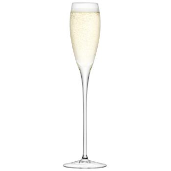 L.S.A. | G279-07-991 | Wine Drinking Champagne Flutes 200 ml Set of 4 Pieces