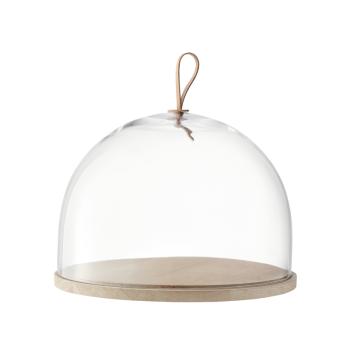 L.S.A. | G1048-31-301 | Ivalo Serving Dome with Wooden Base Ø 32 cm