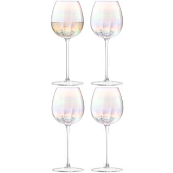 L.S.A. | G1332-12-401 | Pearl White Wine Glass 325 ml Set of 4 Pieces