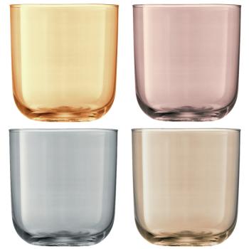 L.S.A. | G977-15-916 | Polka Water Glass 420mol Set of 4 Pieces