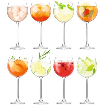 L.S.A. | G1338-19-301 | Balloon Goblet 525 ml Set of 8 Pieces