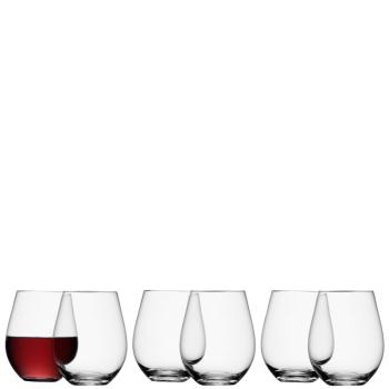 L.S.A. | G887-19-301 | Stemless Red Wine Glass 350ml Set of 6 Pieces