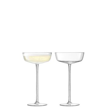 L.S.A. | G1554-07-155 | Champagne Theatre Champ. Saucer 190 ml Set of 2 Pieces