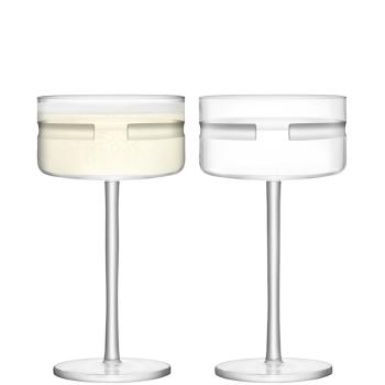 L.S.A. | G1614-07-333 | Horizon Champagne Saucer 290 ml Set of 2 Pieces