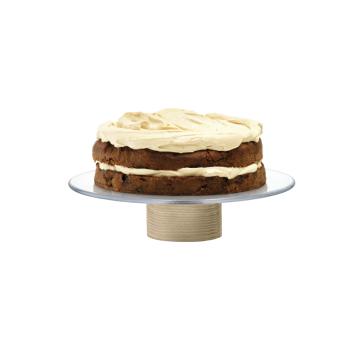 L.S.A. | G1632-30-301 | Lotta Cakestand Clear and Ash Base 30 cm