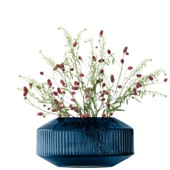L.S.A. | G1655-14-610 | Rotunda Wide Vase H14 cm Sapphire