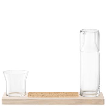 L.S.A. | G1677-00-301 | Plateau Duo Set L37,5 cm Clear/Ash/Cork *