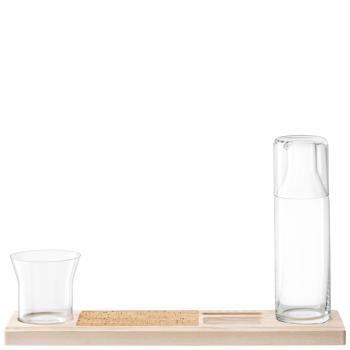 L.S.A. | G1678-00-301 | Plateau Duo Set L45 cm Clear/Ash/Cork *