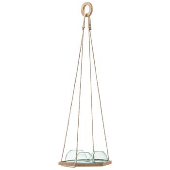 L.S.A. | G1697-00-161 | Canopy Hanging Planter Set Recycled/Cork L29 cm