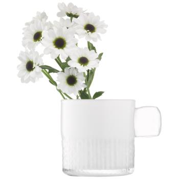 L.S.A. | G1708-09-136 | Handle Tealight Holder H9 cm Milk White