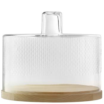 L.S.A. | G1711-29-148 | Wicker Dome & Ash Base Ø 29 cm/H24,5 cm Clear *