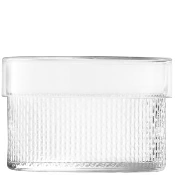 L.S.A. | G1712-12-148 | Wicker Container & Lid Ø 19 cm/H12,5 cm Clear