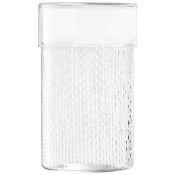 L.S.A. | G1712-24-148 | Wicker Container & Lid Ø 15 cm/H24,5 cm Clear