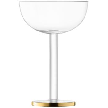 L.S.A. | G1714-07-943 | Luca Coupe Glass 200 ml Gold x 2