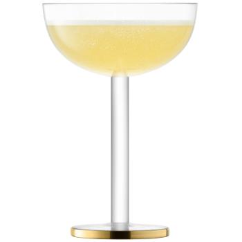 L.S.A. | G1714-07-943 | Luca Coupe Glass 200 ml Gold x 2