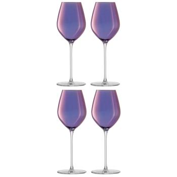 L.S.A. | G1620-10-887 | Aurora Champagne Tulip Glass 285 ml Polar Violet x 4