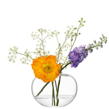 L.S.A. | G1722-15-301 | Flower Curved Bouquet Vase H15 cm Clear