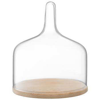 L.S.A. | G1738-30-301 | Cloche Dome & Oak Base ø 26 cm/H30,5 cm*