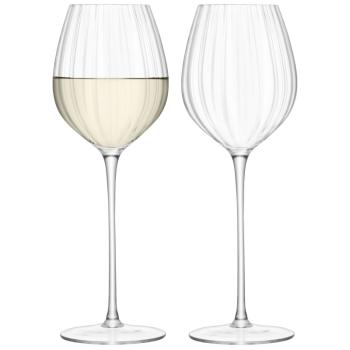 L.S.A. | G845-14-776B | Aurelia White Wine Glass 15oz Clear Optic x 2