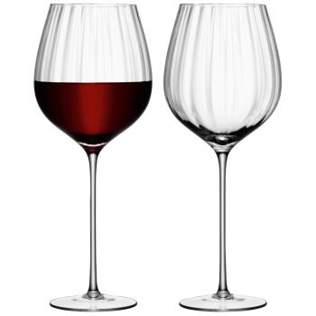 L.S.A. | G845-21-776B | Aurelia Red Wine Glass 22oz Clear Optic x 2