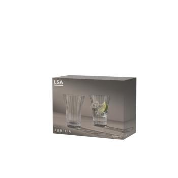 L.S.A. | G001-10-776B | Aurelia Tumbler 11oz Clear Optic x 2