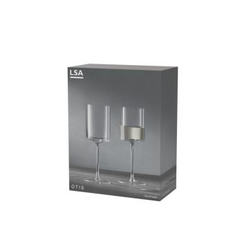 L.S.A. | G1284-09-301B | Otis White Wine Glass 8oz Clear x 2