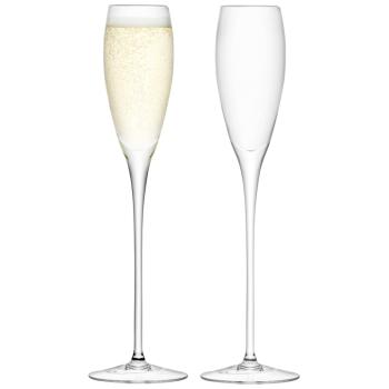 L.S.A. | G279-07-991B | Wine Champagne Flute 5oz Clear x 2