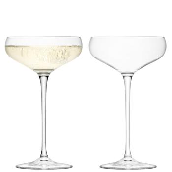 L.S.A. | G730-11-991B | Wine Champagne Saucer 10oz Clear x 2