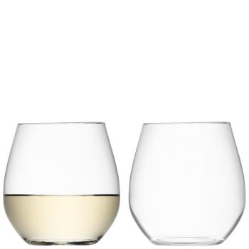 L.S.A. | G887-13-991B | Wine Stemless White Wine Glass 13oz Clear x 2