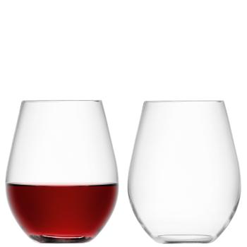 L.S.A. | G887-19-991B | Wine Stemless Red Wine Glass 18oz Clear x 2