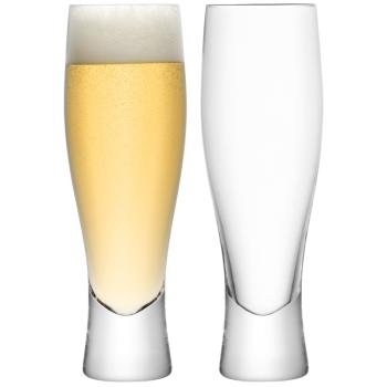 L.S.A. | G271-14-991B | Bar Lager Glass 14oz Clear x 2