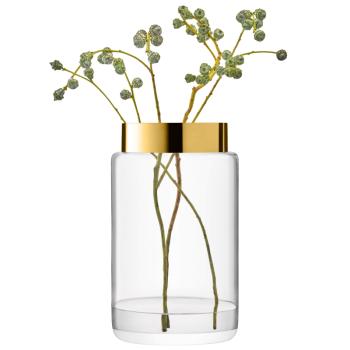 L.S.A. | G1746-40-358 | Aurum Vase/Lantern H40cm Clear/Gold