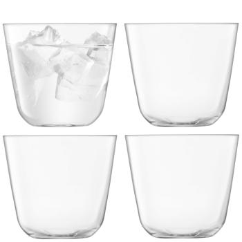 L.S.A. | G1747-09-301 | Arc Tumbler 260ml Clear Set of 4 Pieces