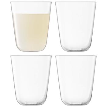 L.S.A. | G1747-14-301 | Arc Tumbler 380ml Clear Set of 4 Pieces