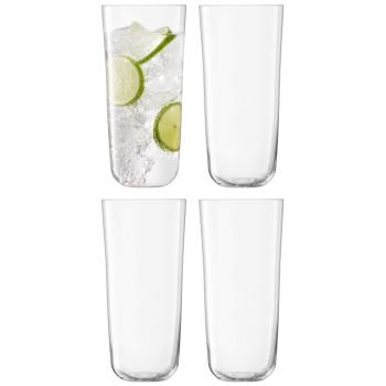 L.S.A. | G1747-19-301 | Arc Highball 550ml Clear Set of 4 Pieces