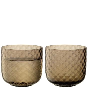 L.S.A. | G1749-11-132 | Dapple Tumbler 300ml Earth Brown Set of 2 Pieces