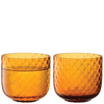 L.S.A. | G1749-11-131 | Dapple Tumbler 300ml Sun Amber Set of 2 Pieces