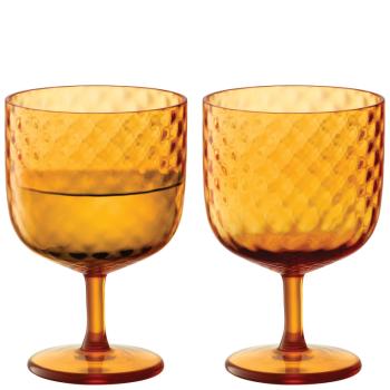 L.S.A. | G1750-12-131 | Dapple Wine Glass 325ml Sun Amber Set of 2 Pieces