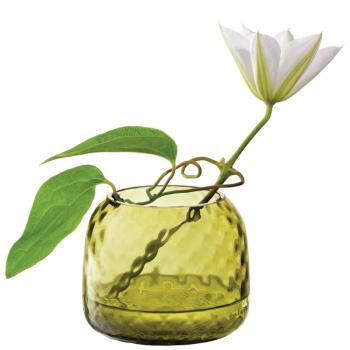 L.S.A. | G1753-07-387 | Dapple Tealight holder/vase H7cm Woodland Green