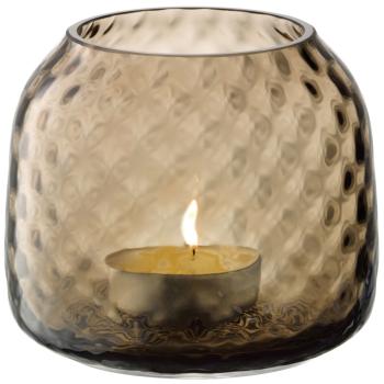 L.S.A. | G1753-07-132 | Dapple Tealight Holder/Vase H7cm Earth Brown