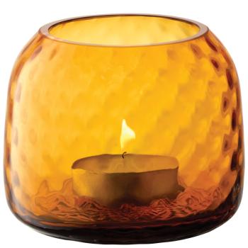 L.S.A. | G1753-07-131 | Dapple Tealight Holder/Vase H7cm Sun Amber
